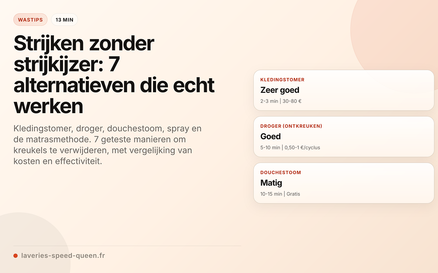 7 alternatieven voor het strijkijzer vergeleken