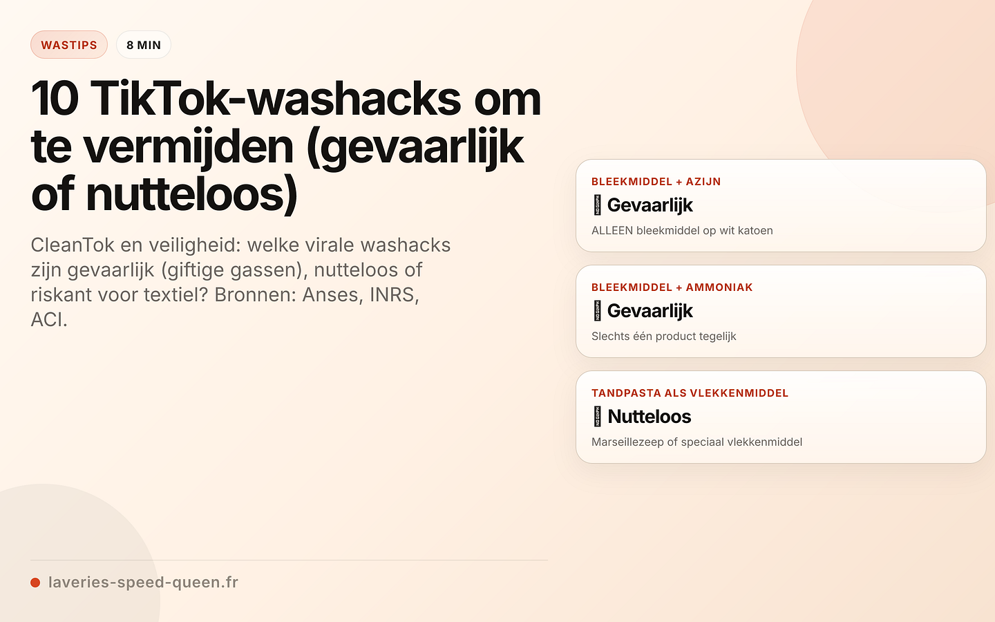 10 TikTok-washacks om te vermijden — chemische veiligheid