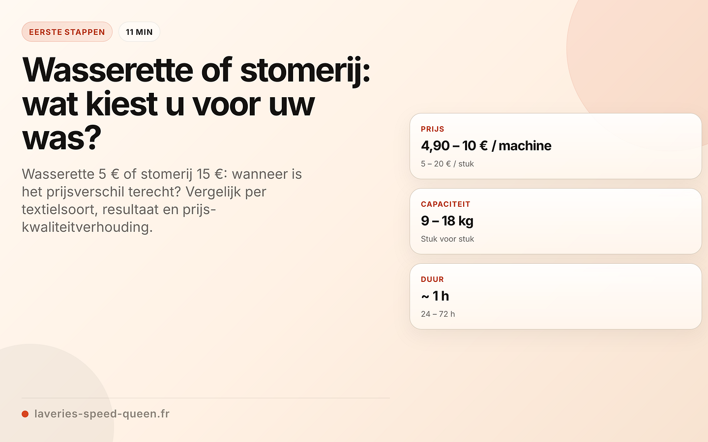 Wasserette vs stomerij: de vergelijking
