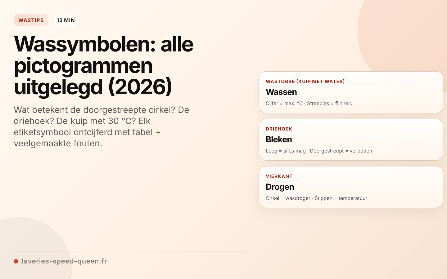 Wassymbolen: alle pictogrammen uitgelegd (2026)