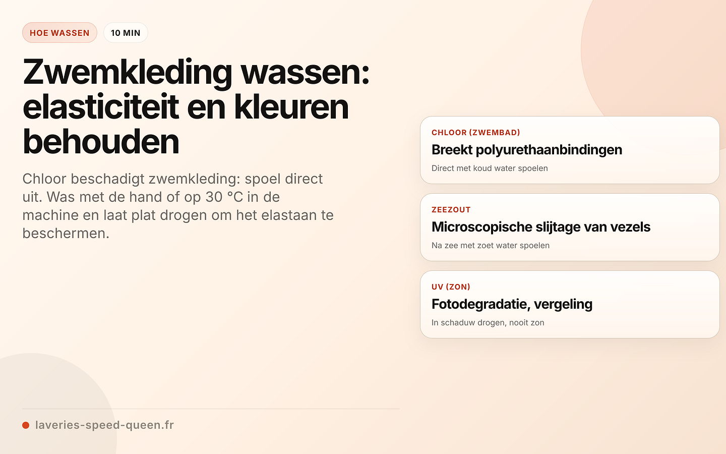 De 3 vijanden van elastaan in zwemkleding
