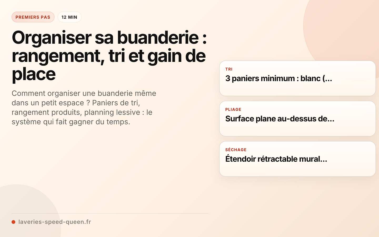 Organiser sa buanderie : rangement, tri et gain de place