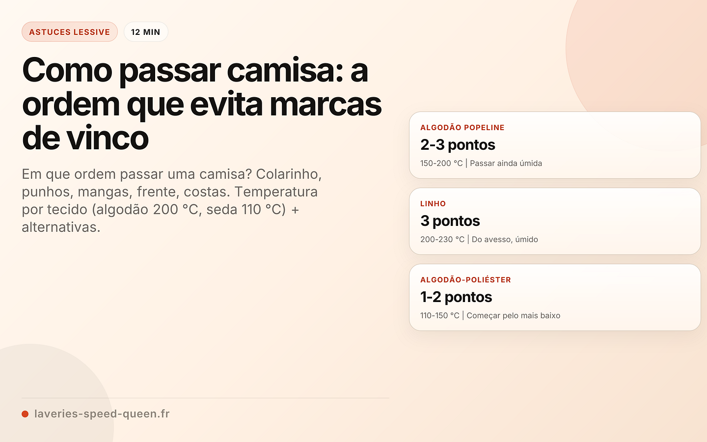 Como passar camisa: a ordem que evita marcas de vinco