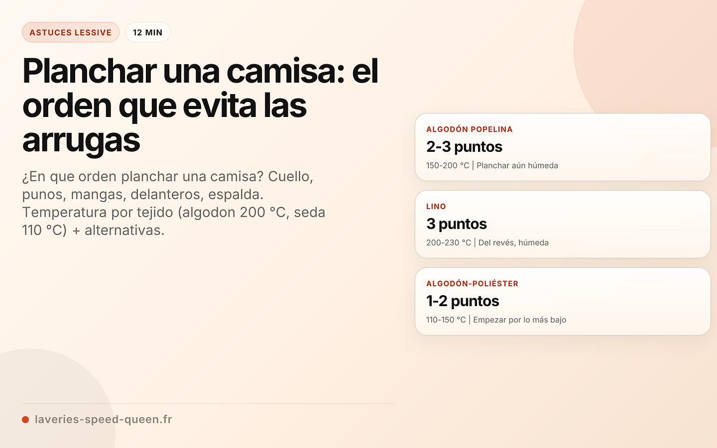 Planchar una camisa: el orden que evita las arrugas
