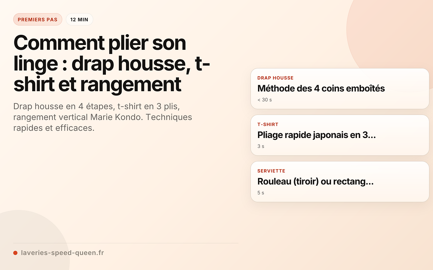 Comment plier son linge : drap housse, t-shirt et rangement