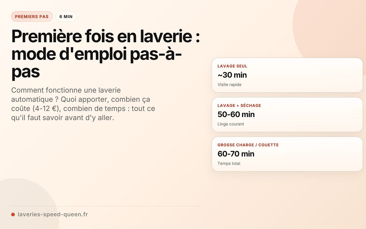 Première fois en laverie : checklist