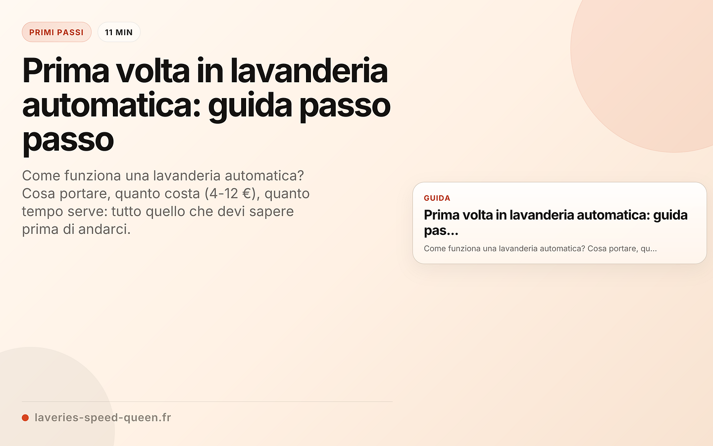 Prima volta in lavanderia automatica: checklist