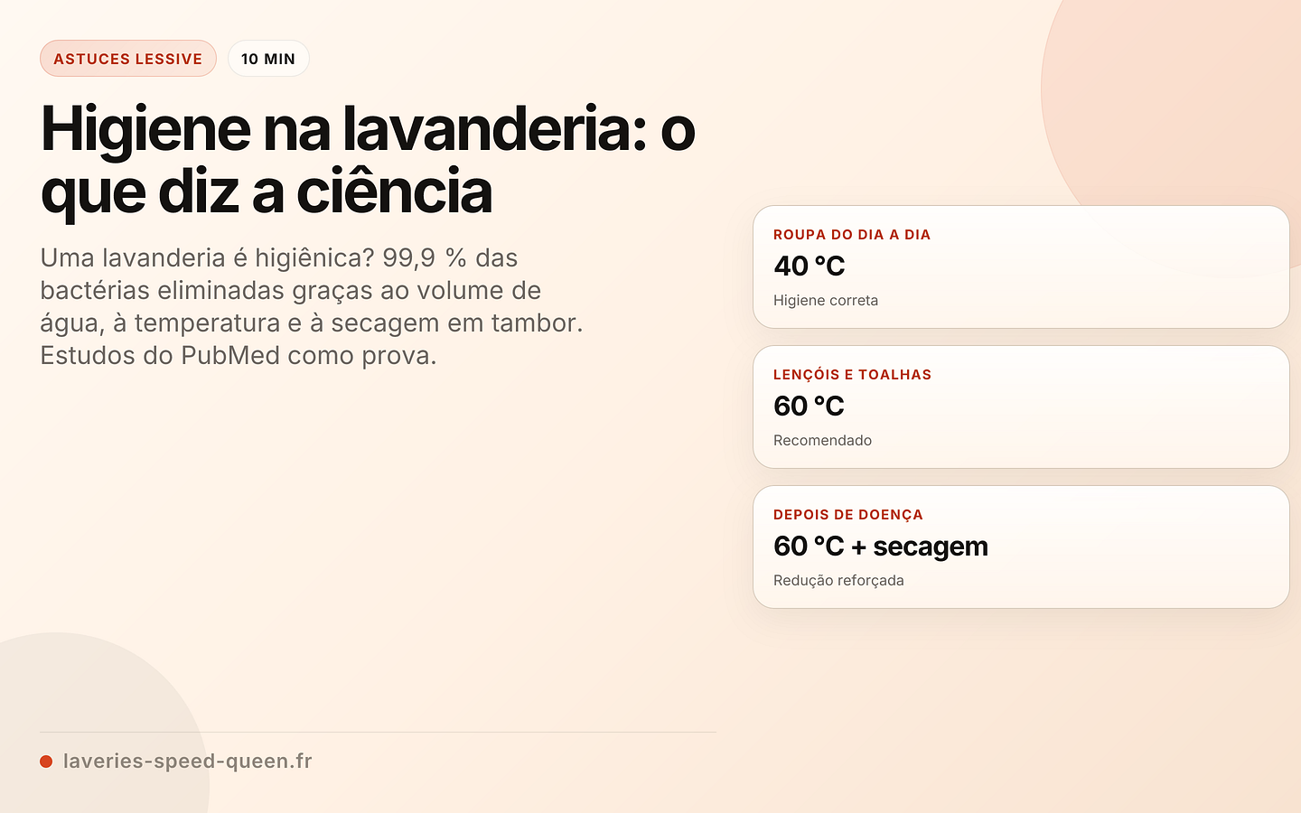 Higiene na lavanderia: o que diz a ciência