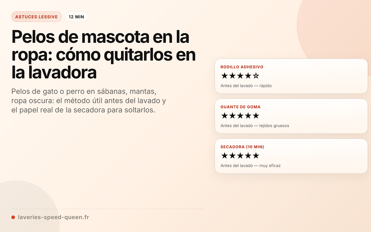 Pelos de mascota en la ropa: cómo quitarlos en la lavadora