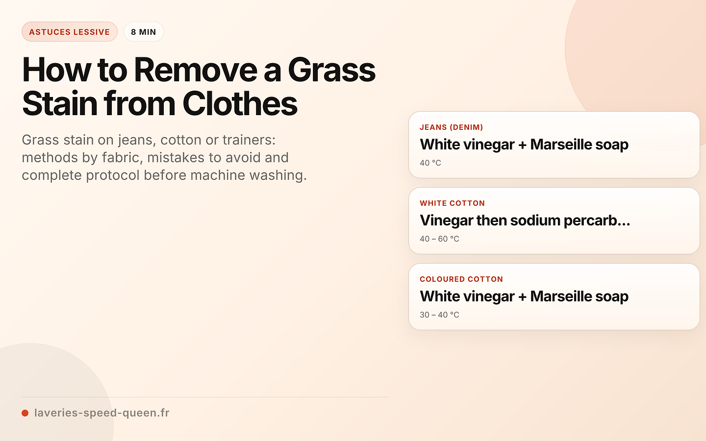 How to Remove a Grass Stain from Clothes