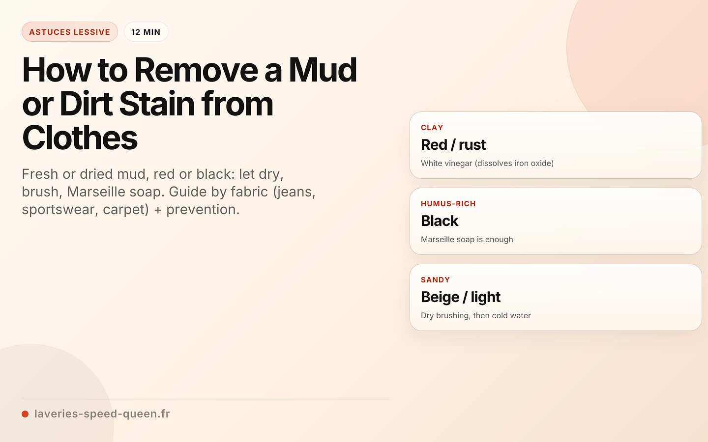 How to Remove a Mud or Dirt Stain from Clothes