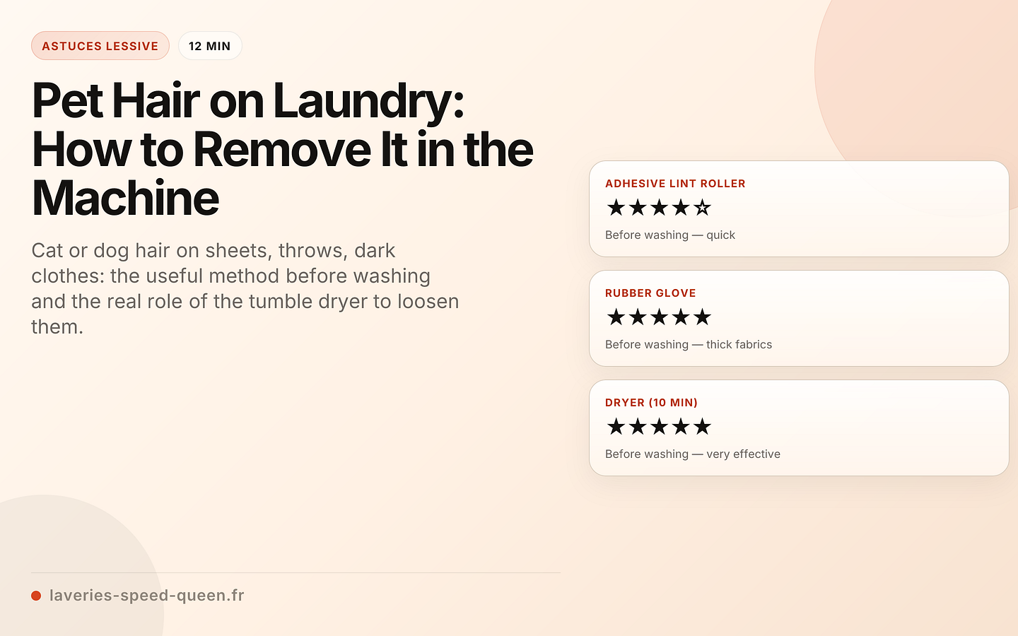 Pet Hair on Laundry: How to Remove It in the Machine
