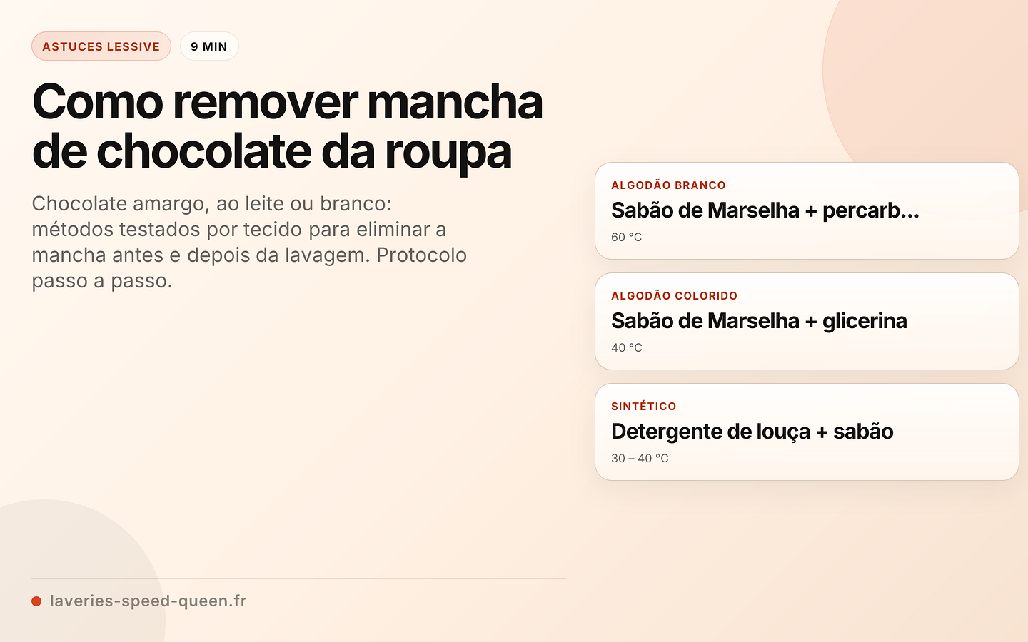 Como remover mancha de chocolate da roupa