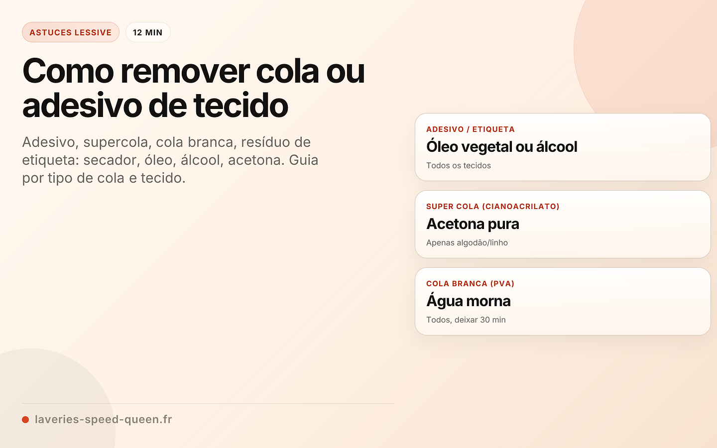 Como remover cola ou adesivo de tecido