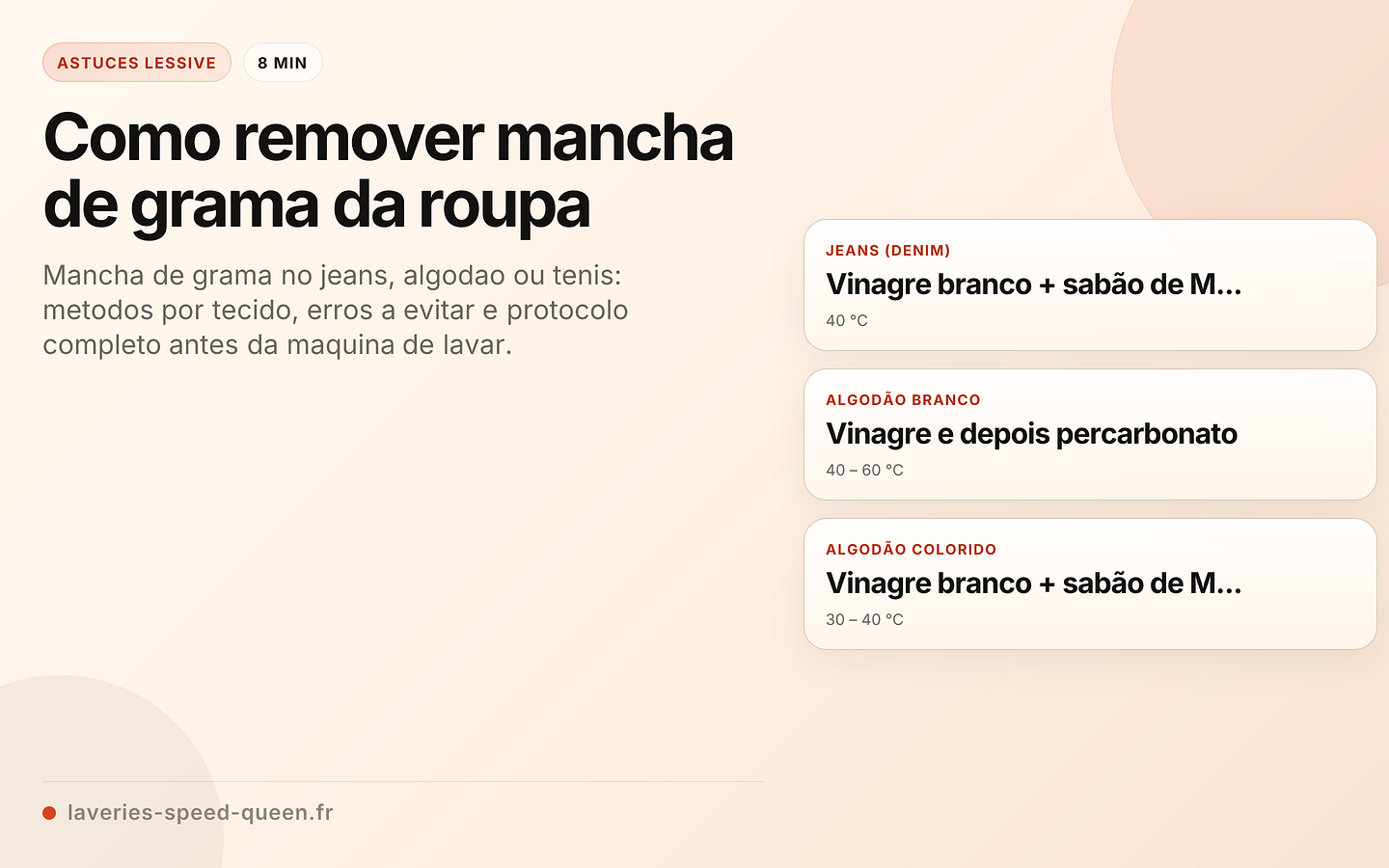 Como remover mancha de grama da roupa