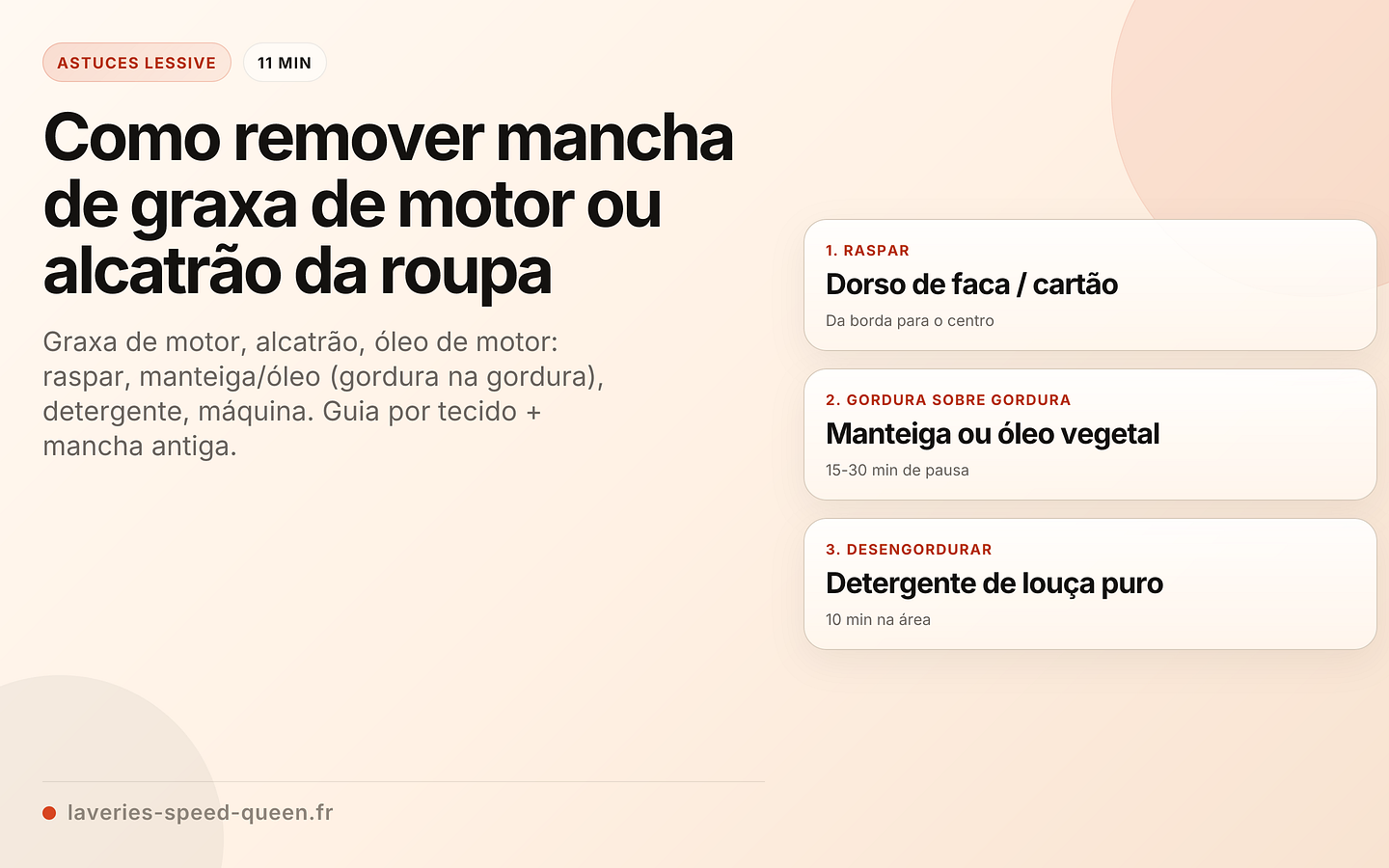 Como remover mancha de graxa de motor ou alcatrão da roupa