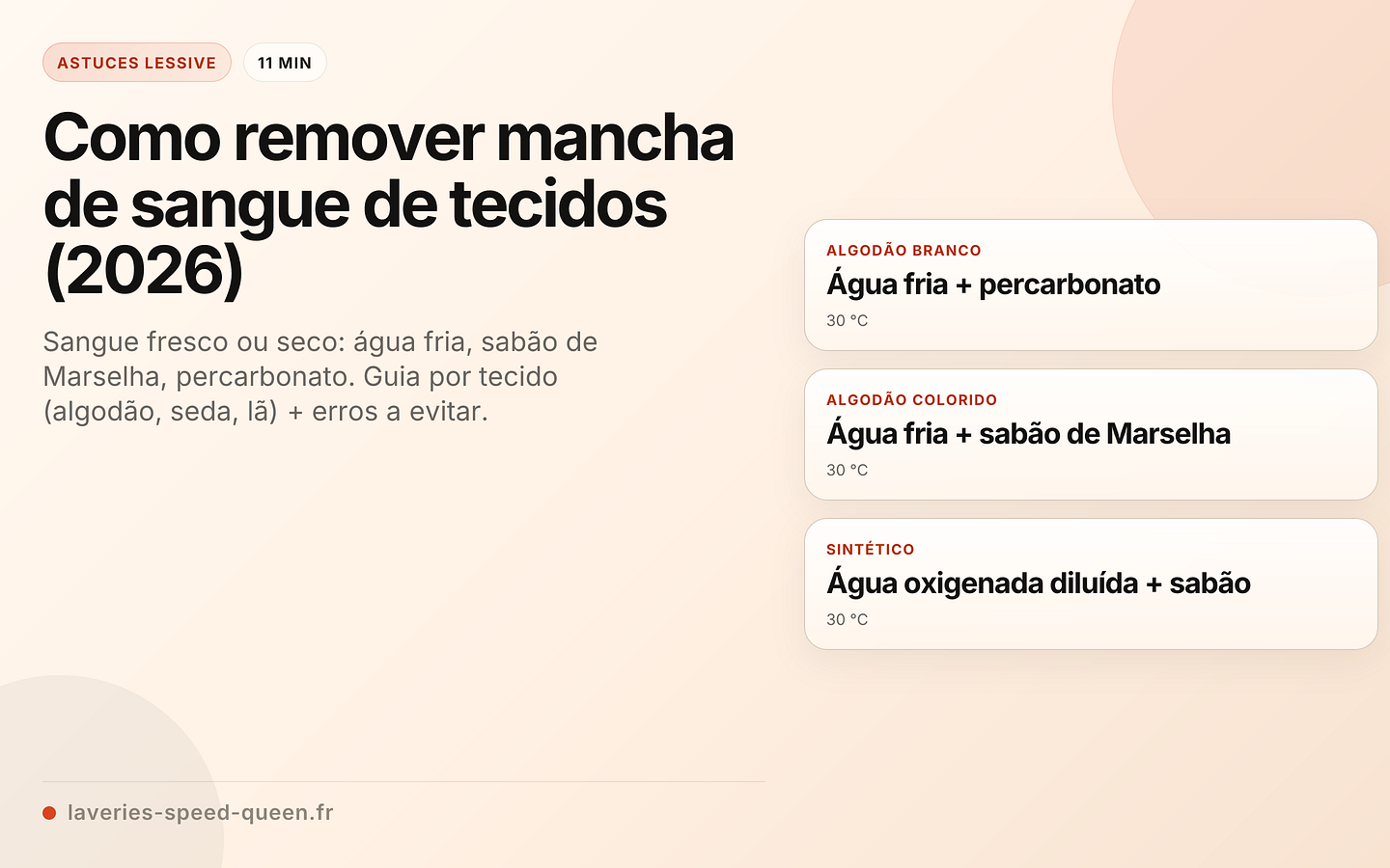 Como remover mancha de sangue de tecidos (2026)