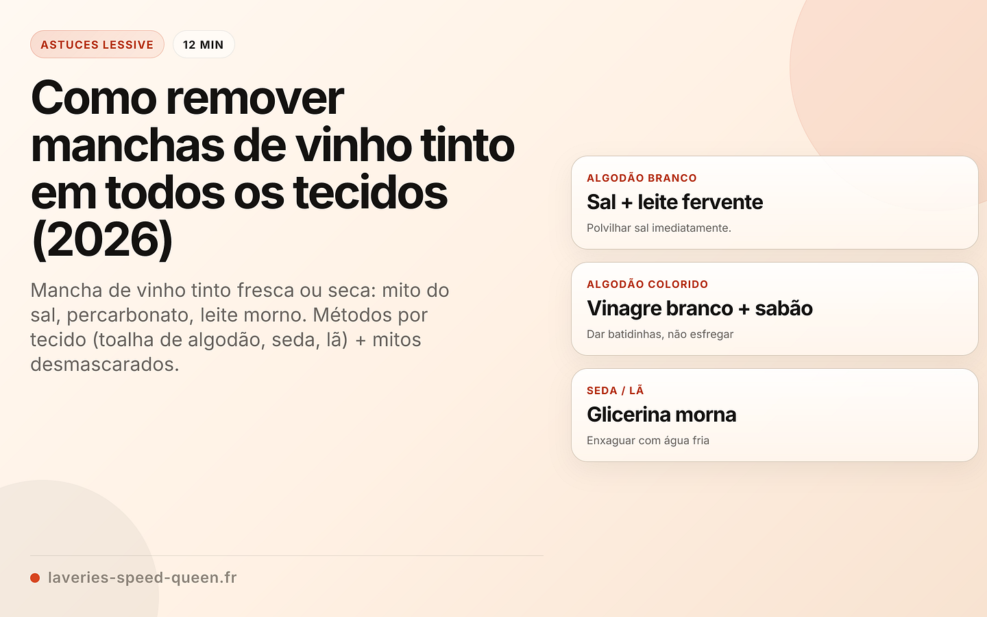 Como remover manchas de vinho tinto em todos os tecidos (2026)