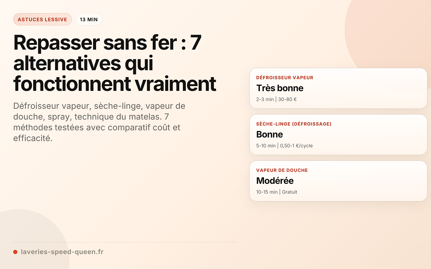 Repasser sans fer : 7 alternatives qui fonctionnent vraiment