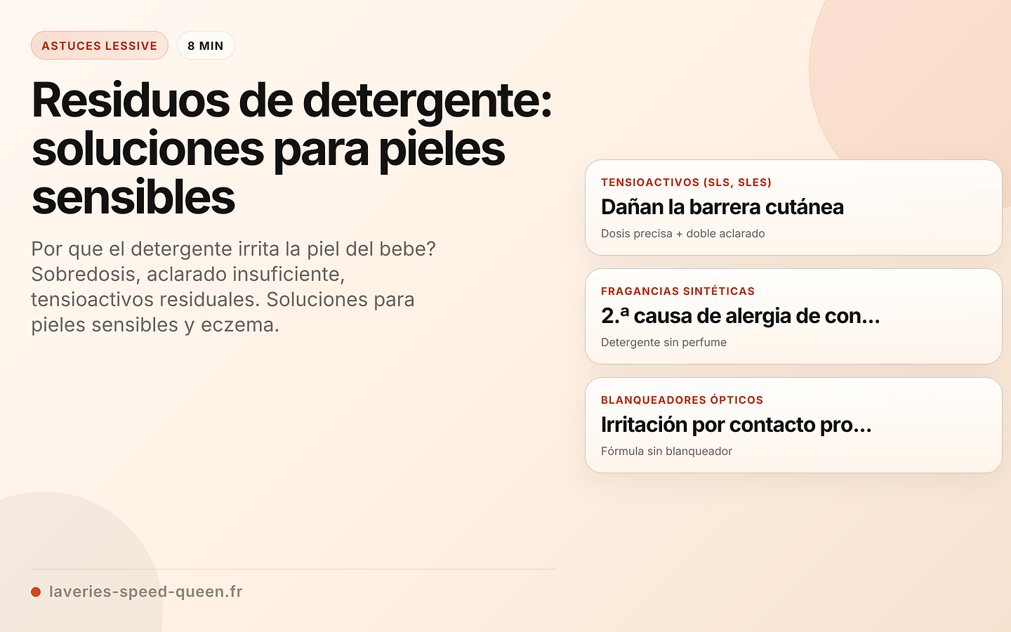 Residuos de detergente: soluciones para pieles sensibles