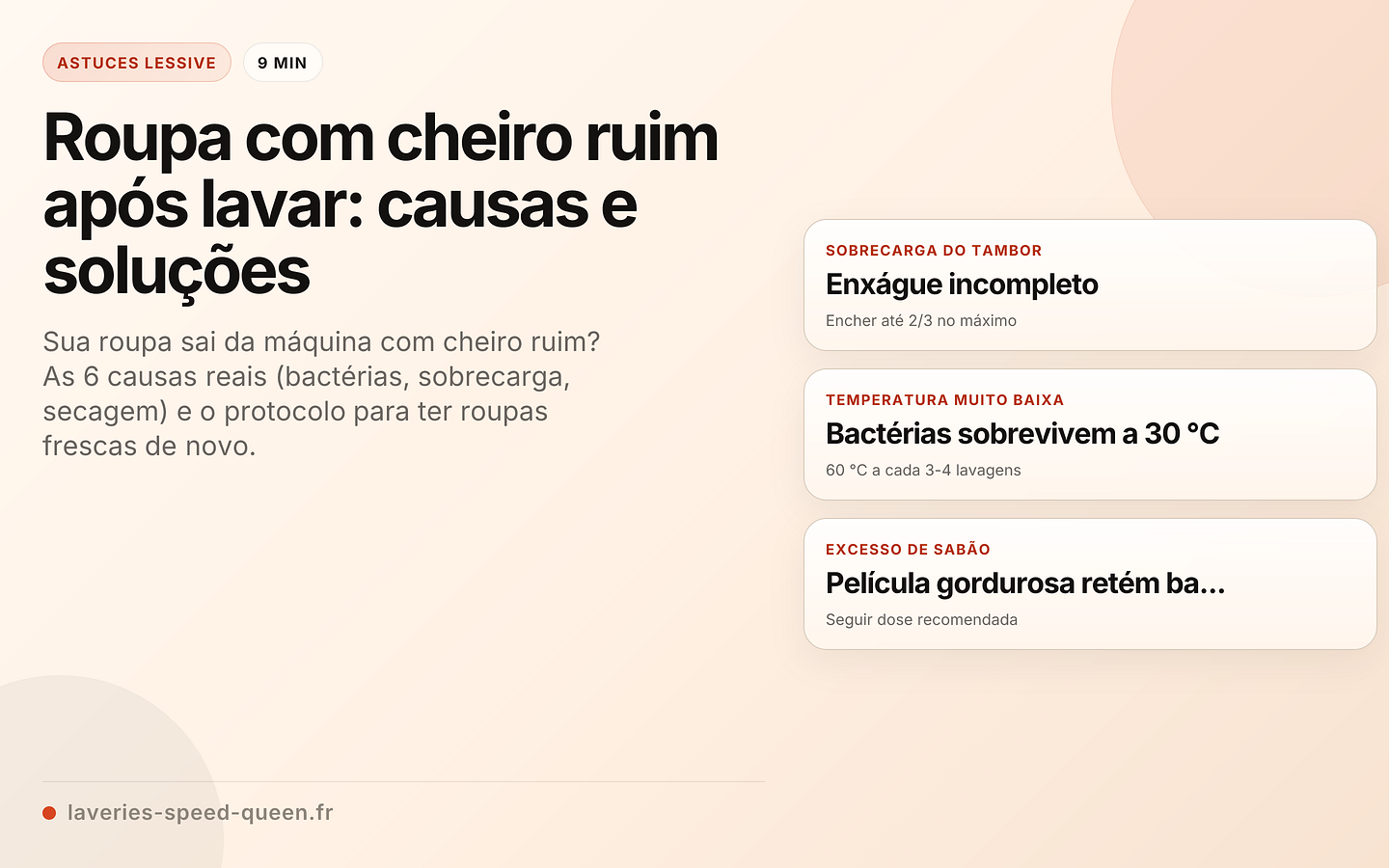 Roupa com cheiro ruim após lavar: causas e soluções