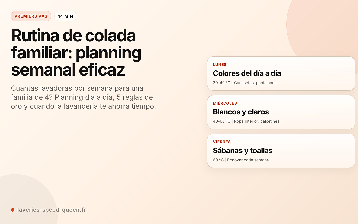 Rutina de colada familiar: planning semanal eficaz