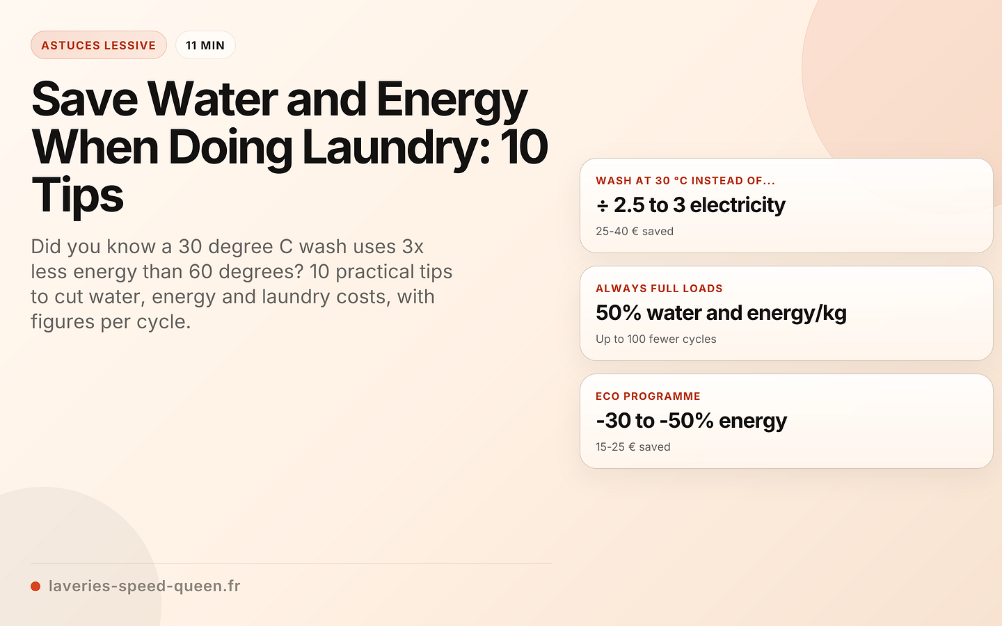 Save Water and Energy When Doing Laundry: 10 Tips