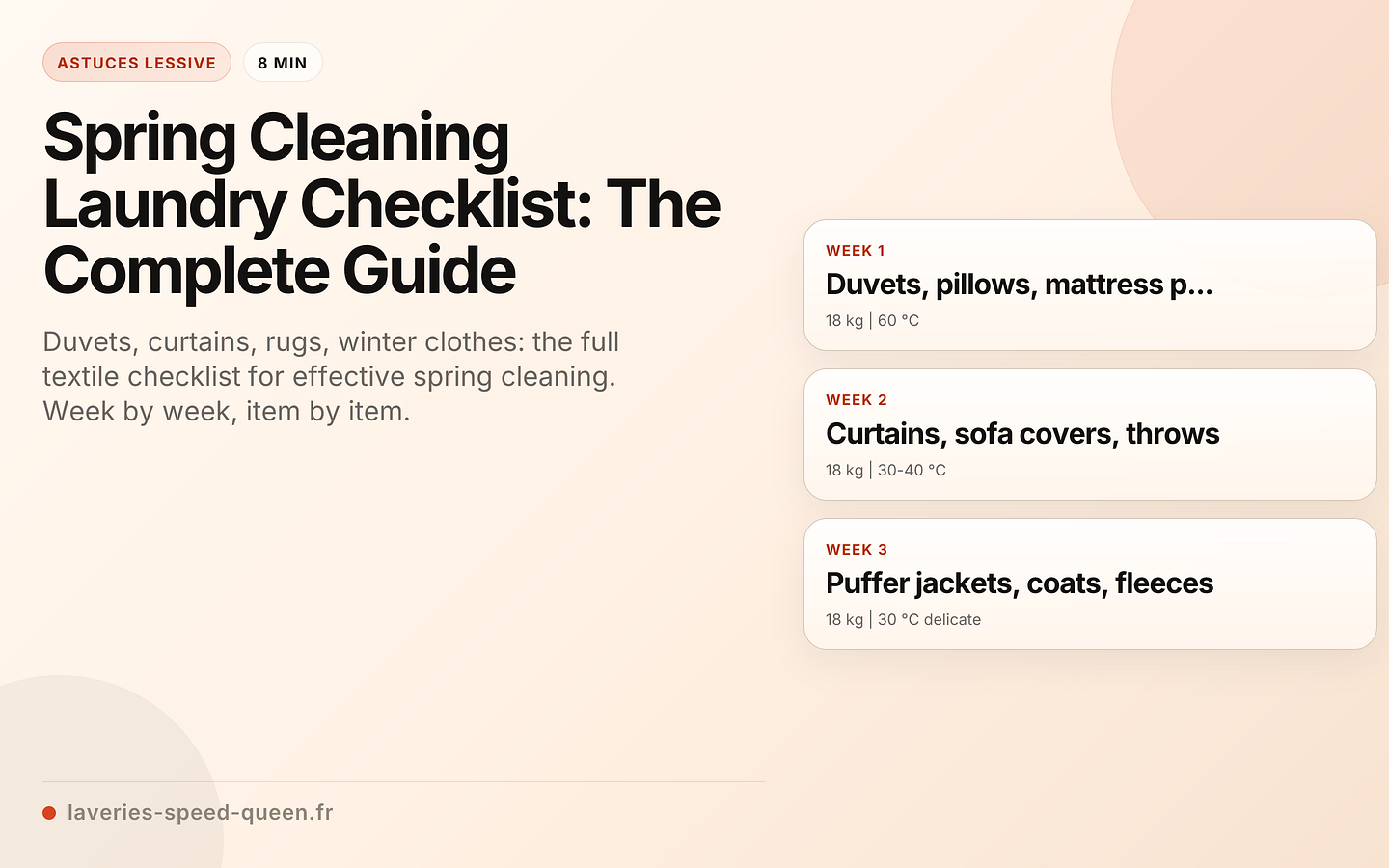 Spring Cleaning Laundry Checklist: The Complete Guide