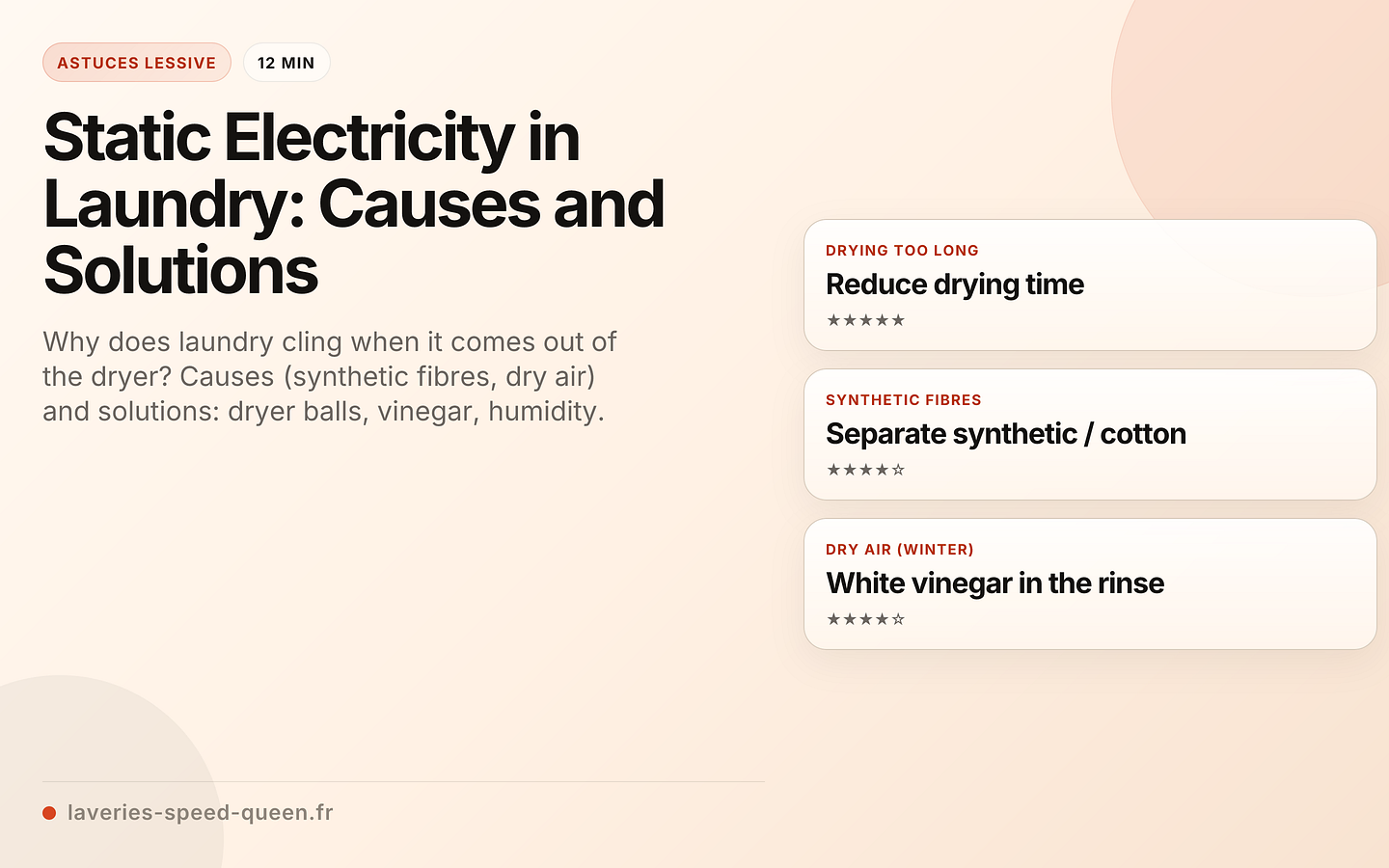 Static Electricity in Laundry: Causes and Solutions