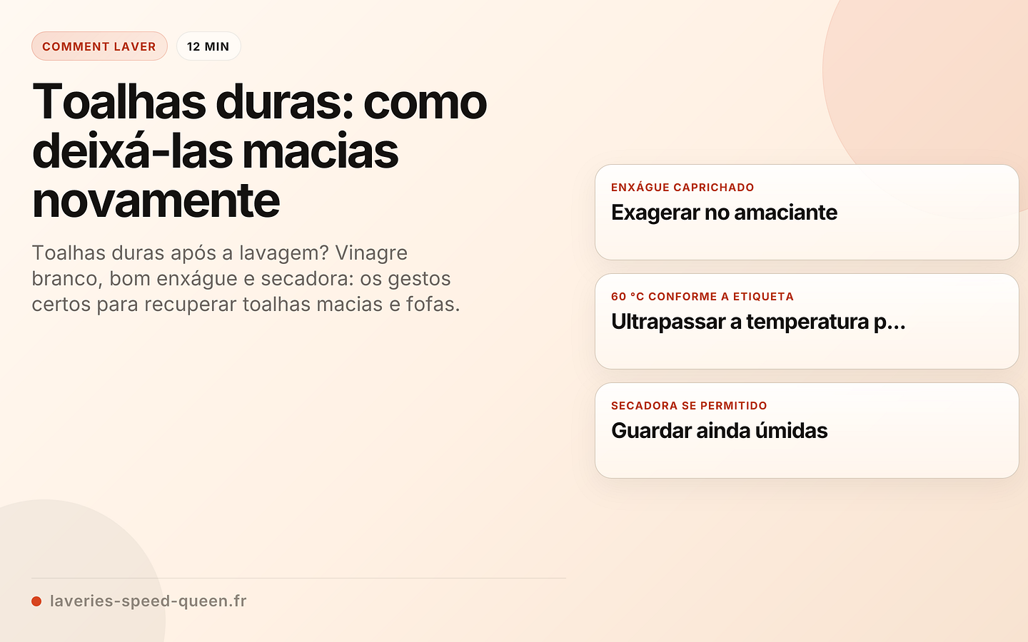 Toalhas duras: como deixá-las macias novamente