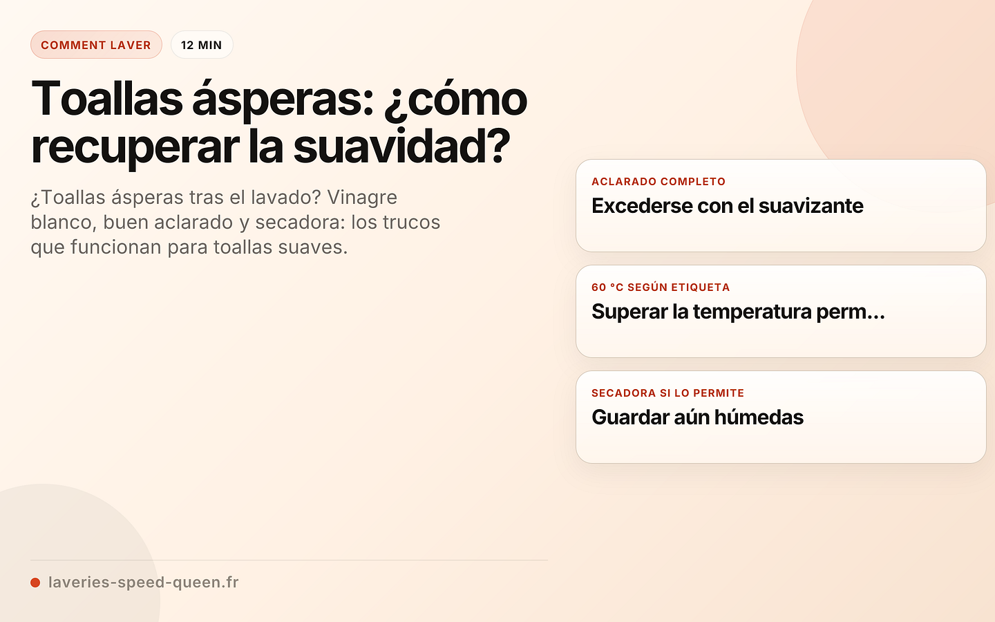Toallas ásperas: ¿cómo recuperar la suavidad?