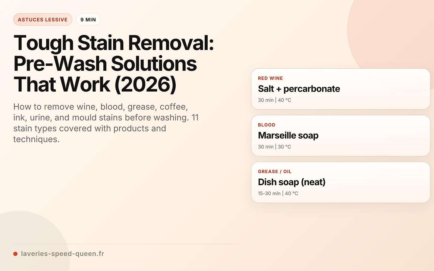 Tough Stain Removal: Pre-Wash Solutions That Work (2026)