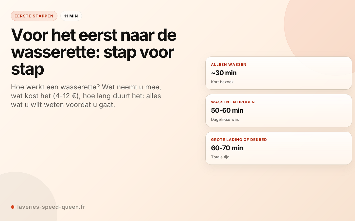 Voor het eerst naar de wasserette: checklist