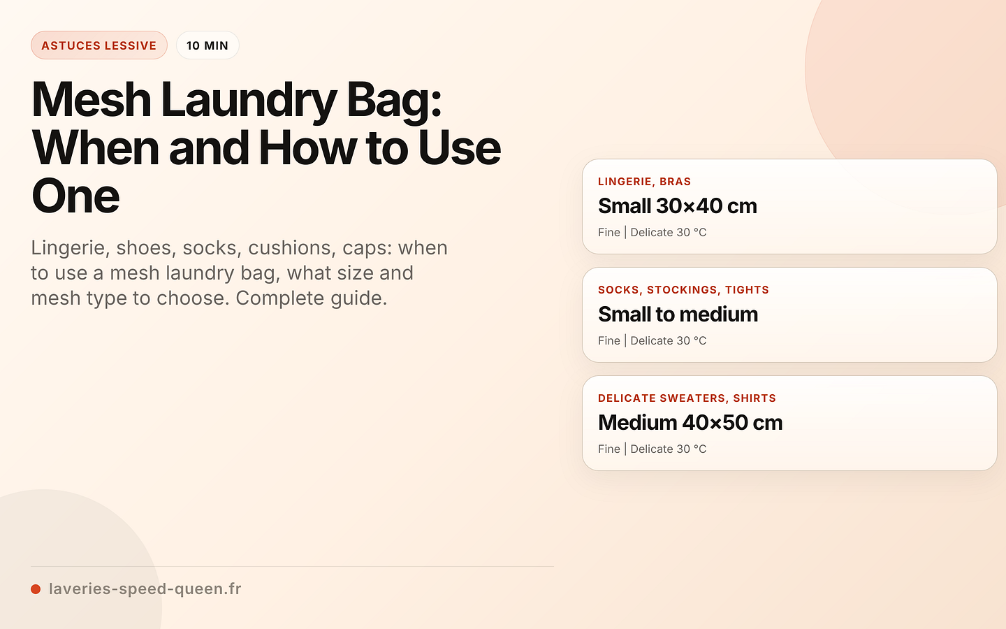 Mesh Laundry Bag: When and How to Use One