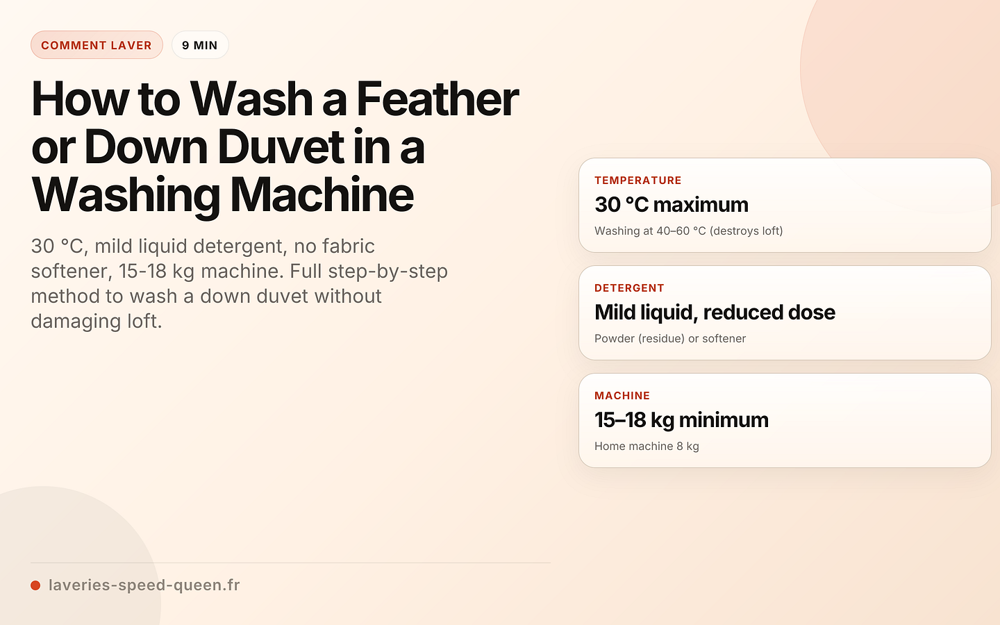 How to Wash a Feather or Down Duvet in a Washing Machine