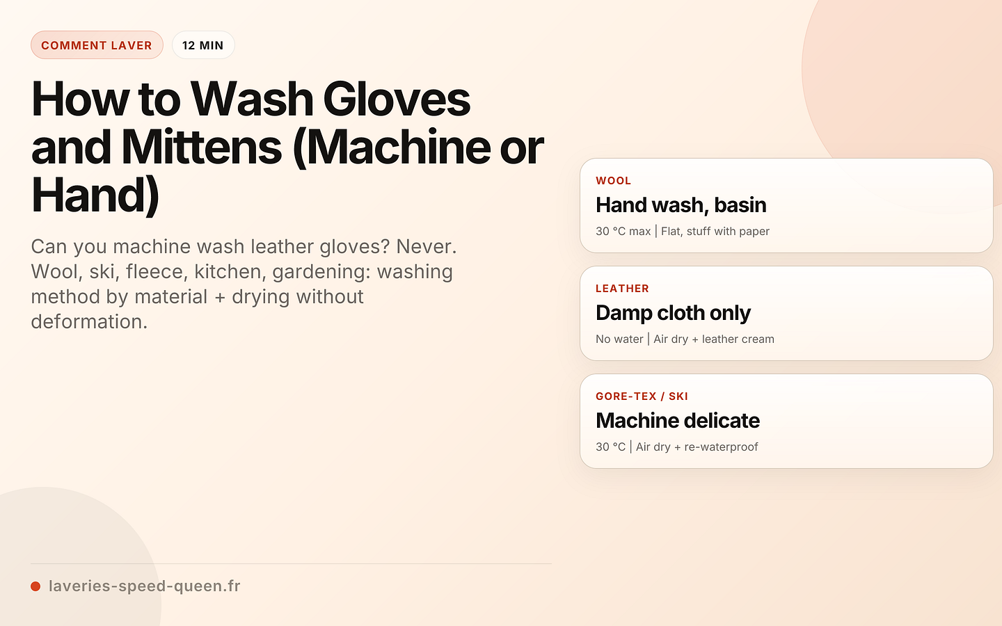 How to Wash Gloves and Mittens (Machine or Hand)
