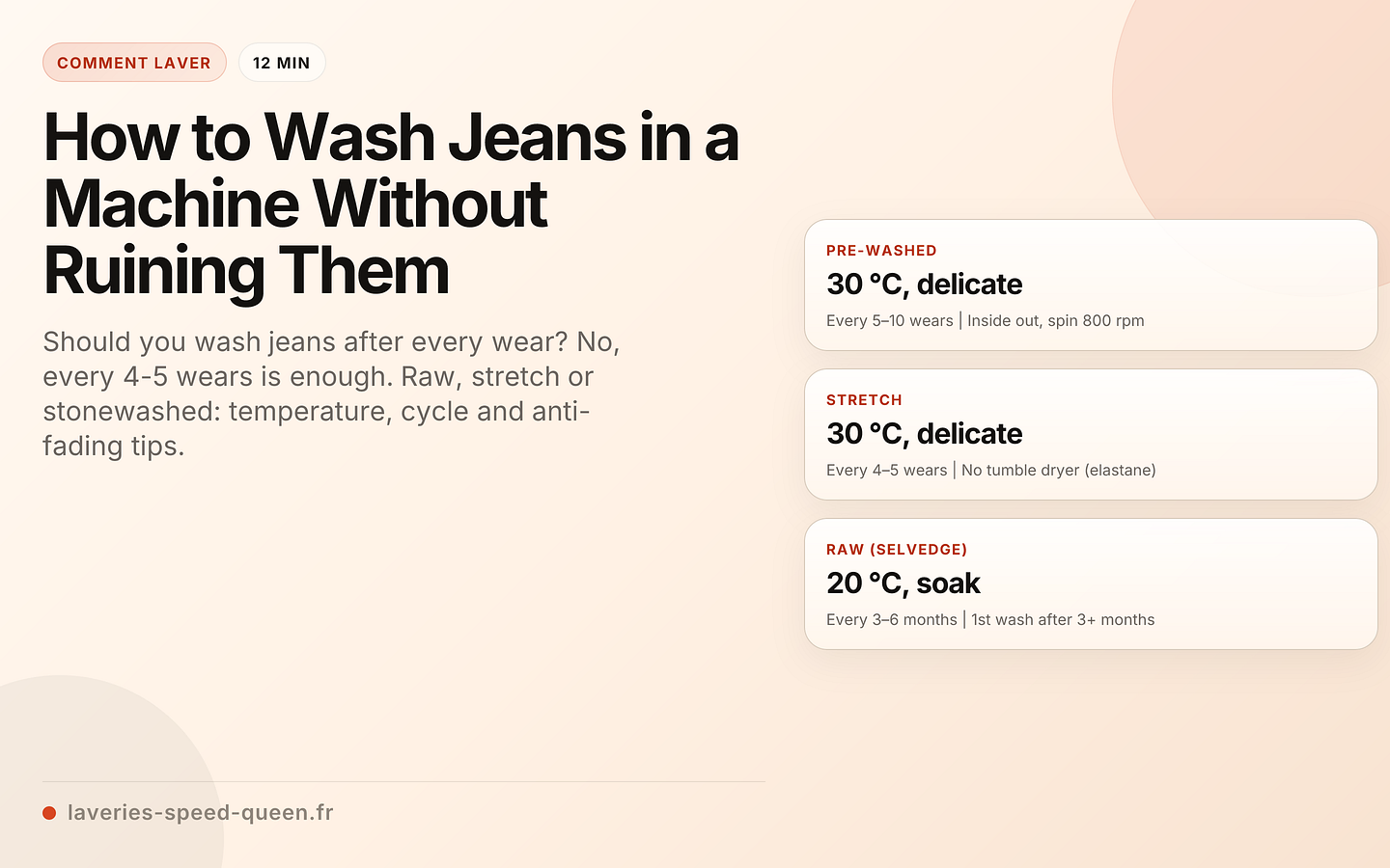 How to Wash Jeans in a Machine Without Ruining Them
