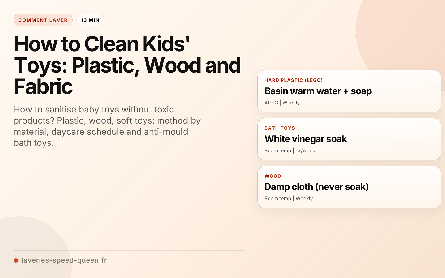 How to Clean Kids' Toys: Plastic, Wood and Fabric