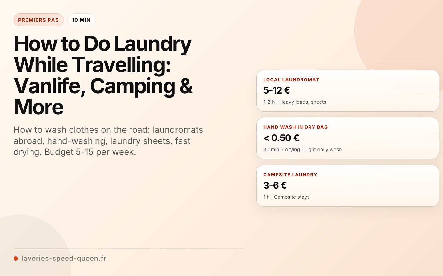 How to Do Laundry While Travelling: Vanlife, Camping & More