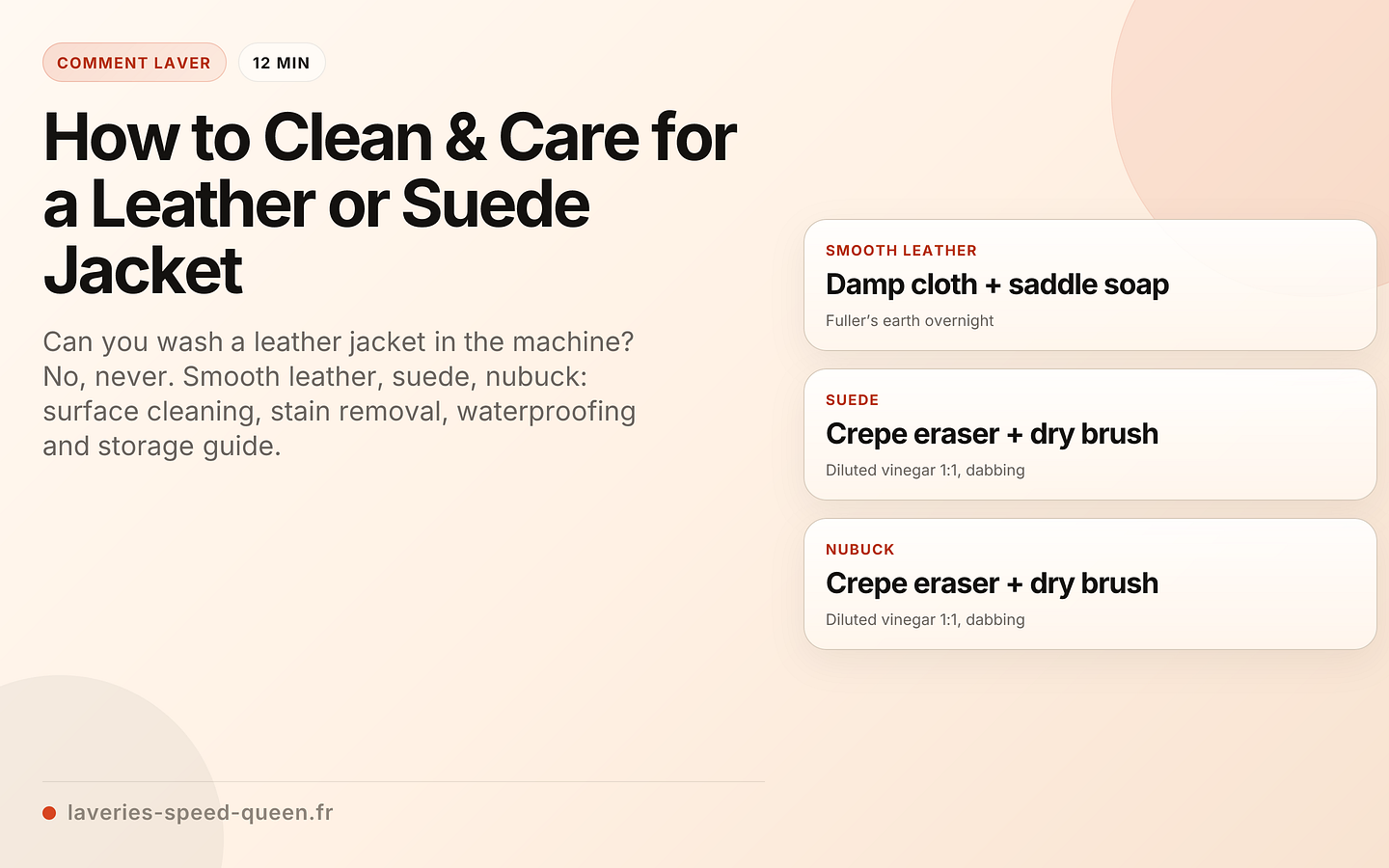How to Clean & Care for a Leather or Suede Jacket