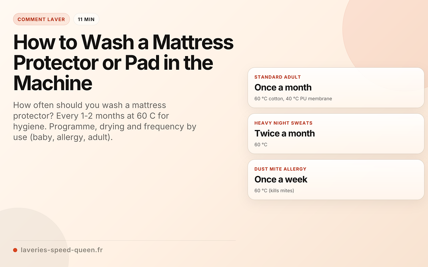 How to Wash a Mattress Protector or Pad in the Machine