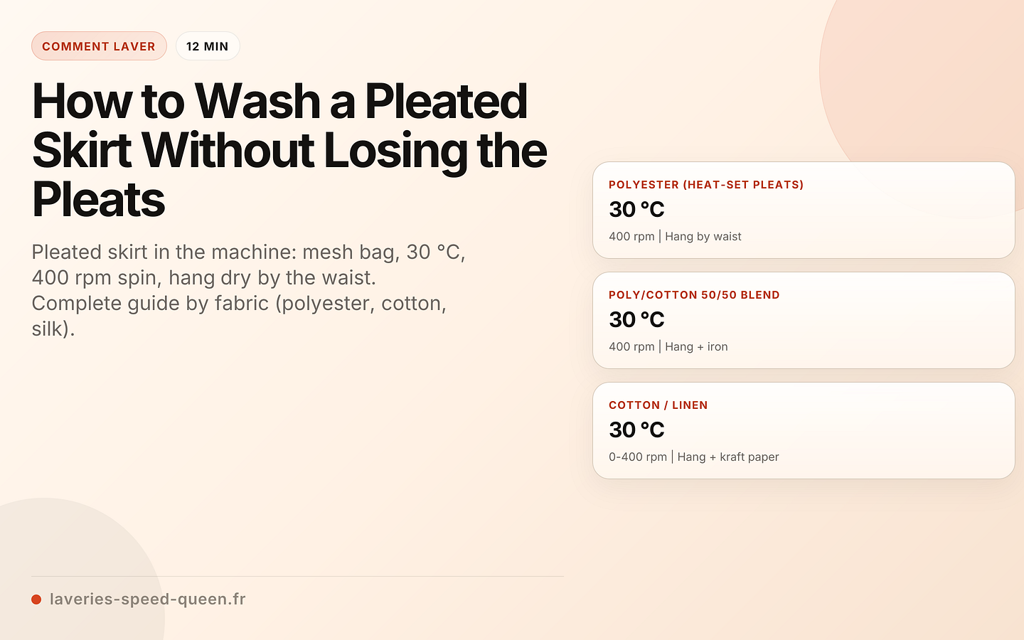 How to Wash a Pleated Skirt Without Losing the Pleats