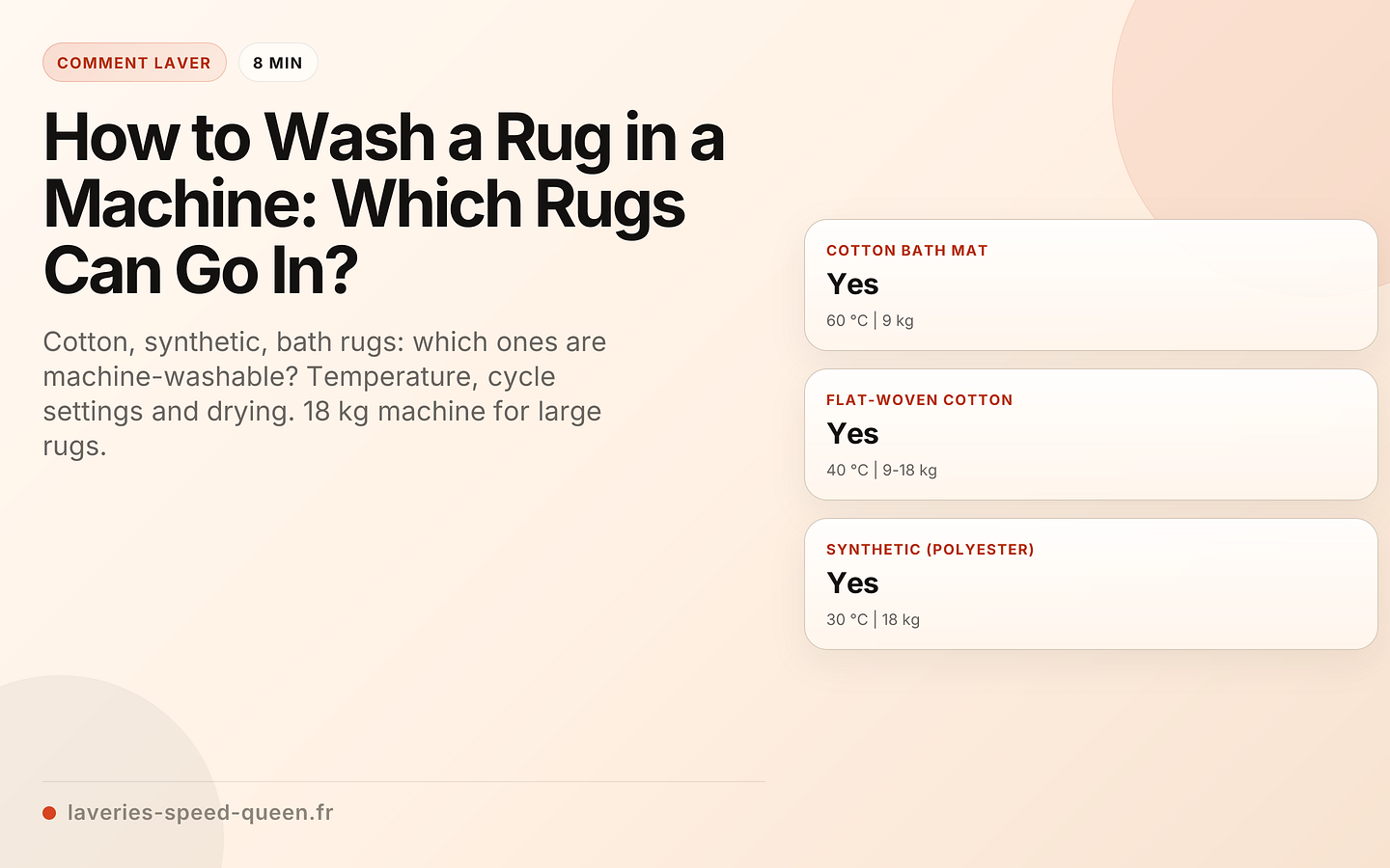 How to Wash a Rug in a Machine: Which Rugs Can Go In?