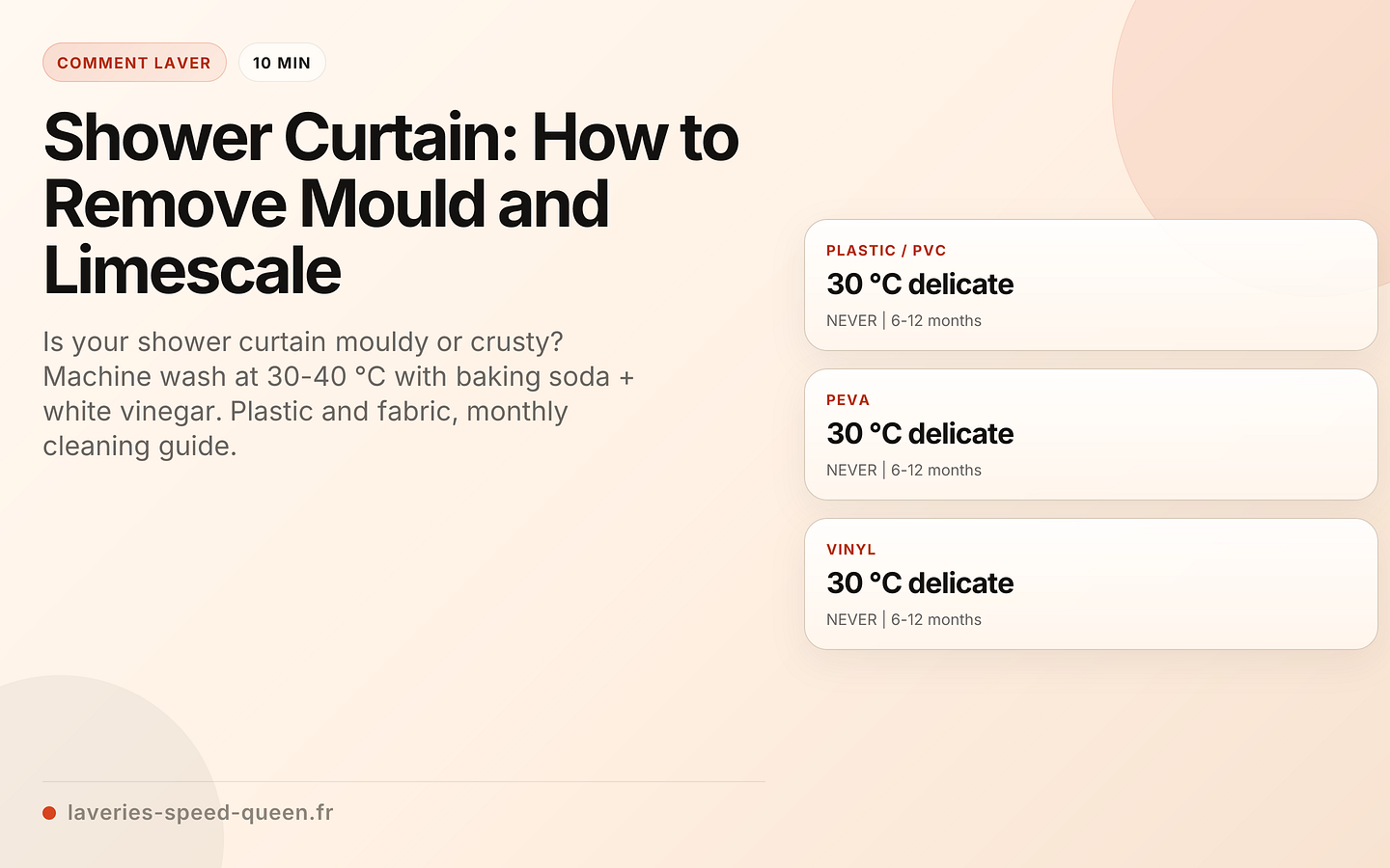Shower Curtain: How to Remove Mould and Limescale