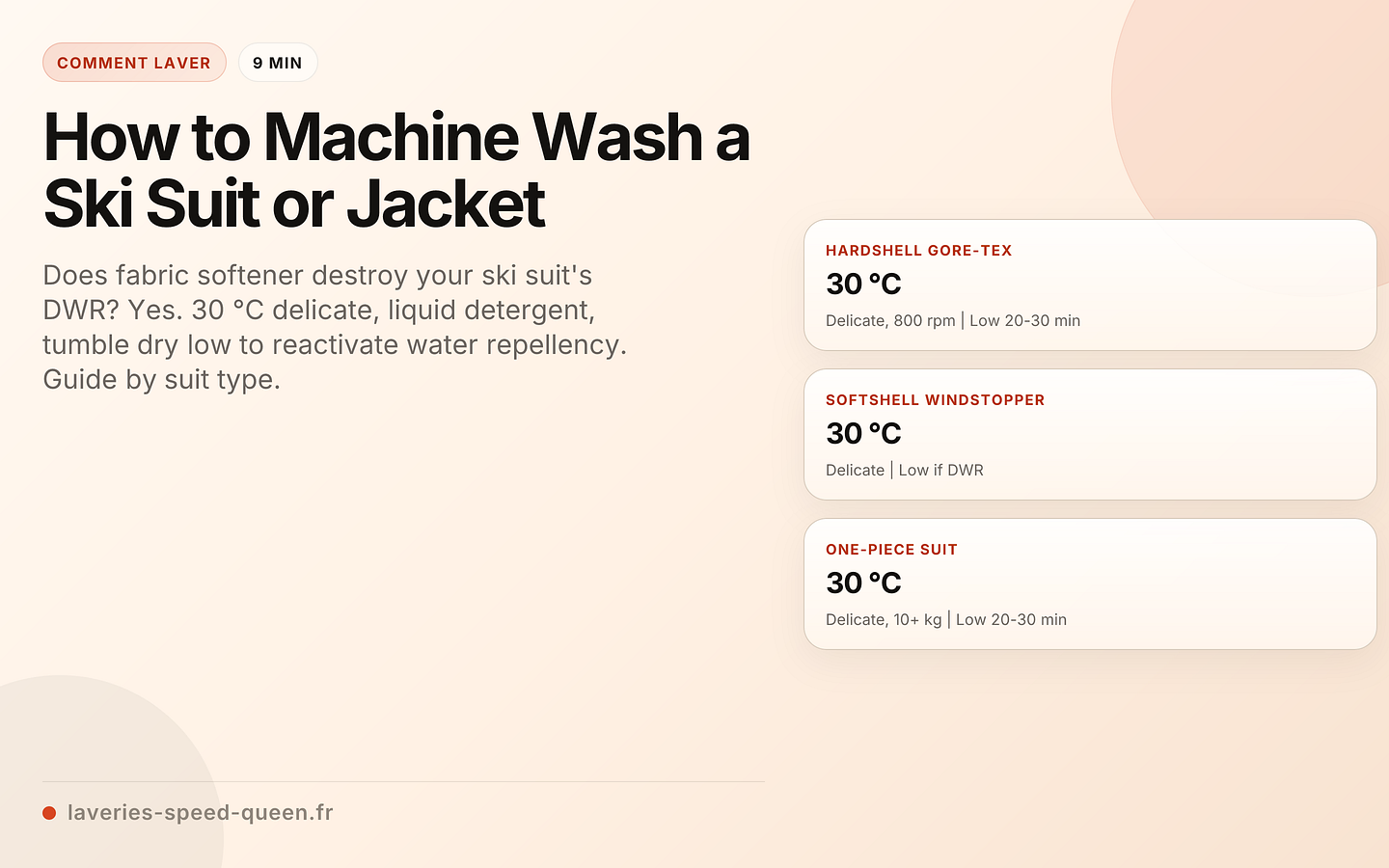 How to Machine Wash a Ski Suit or Jacket