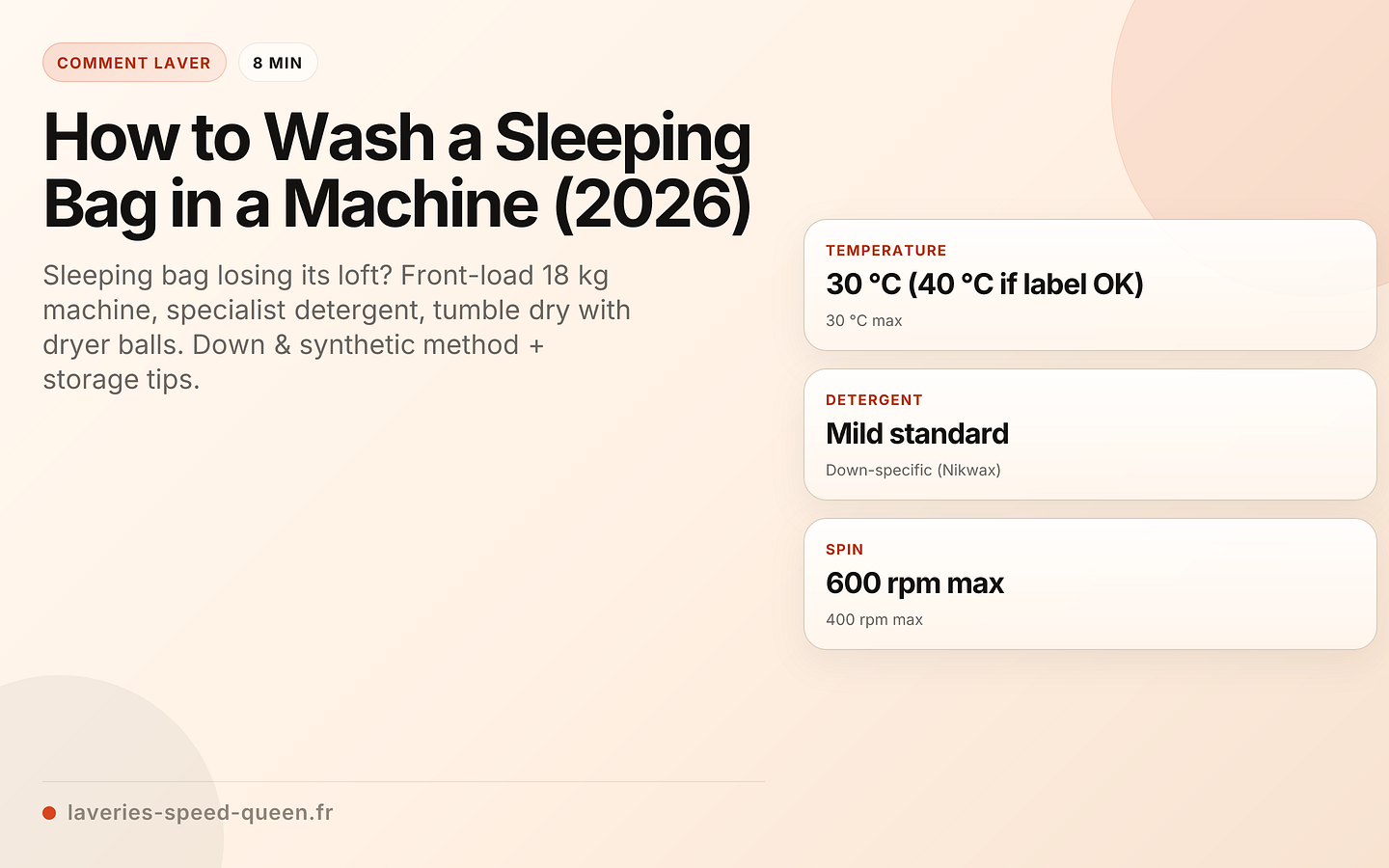 How to Wash a Sleeping Bag in a Machine (2026)