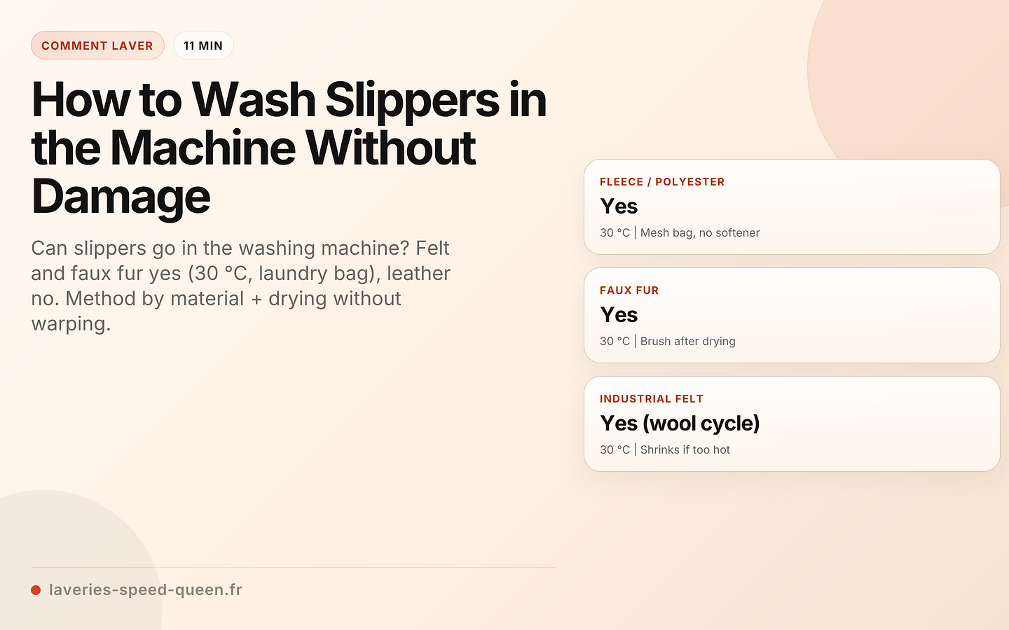 How to Wash Slippers in the Machine Without Damage