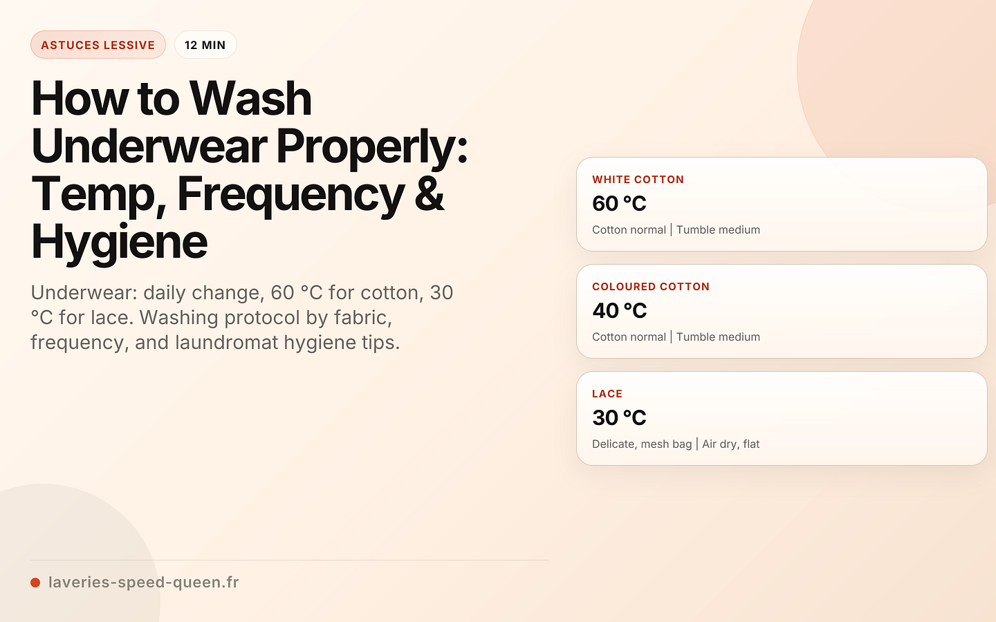 How to Wash Underwear Properly: Temp, Frequency & Hygiene