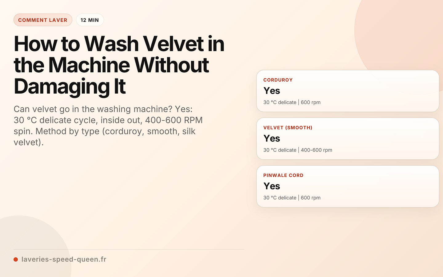 How to Wash Velvet in the Machine Without Damaging It