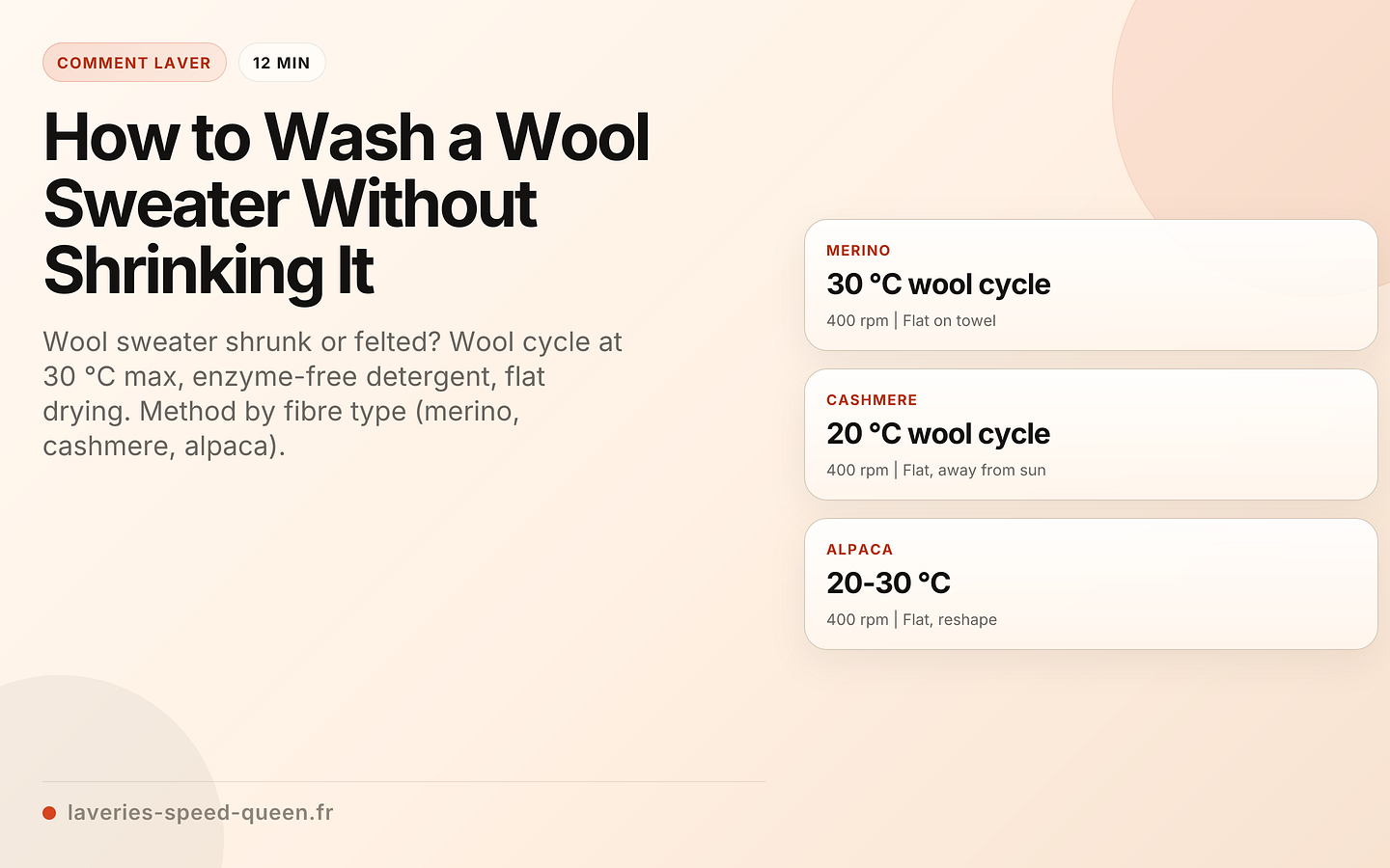 How to Wash a Wool Sweater Without Shrinking It